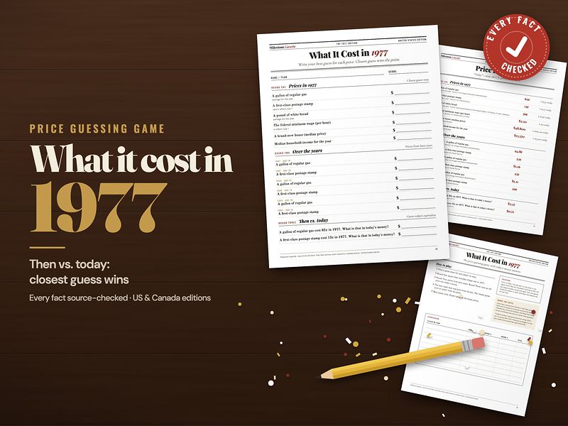 What It Cost in 1977 price-guessing game